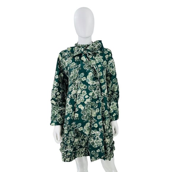 Tuckernuck NEW Green Floral Calyspo Cosmos Celia Mini Dress Size Medium